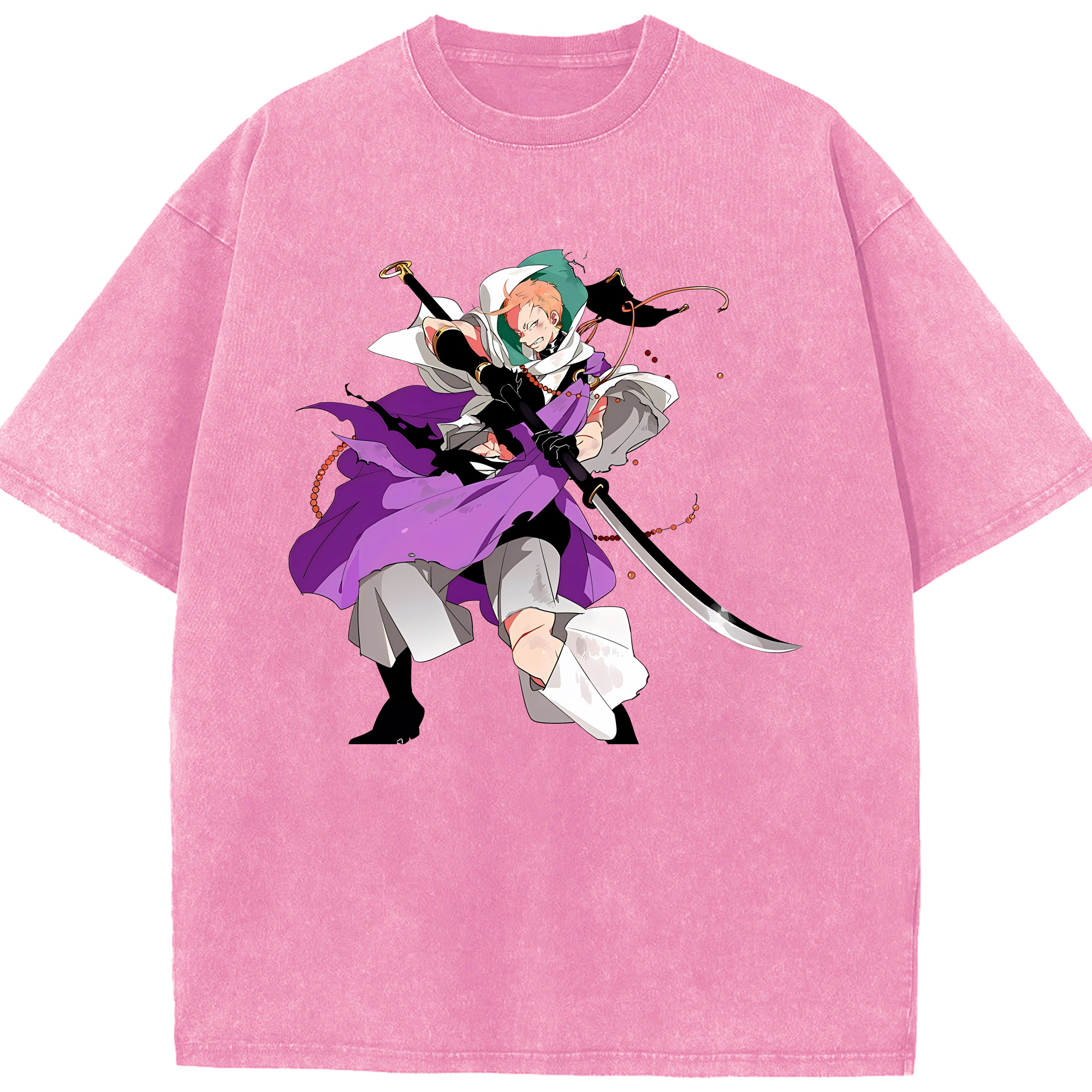 （画像用） 刀剣乱舞 Touken Ranbu 綿100% ヴィンテージ風 半袖Tシャツ（フロントプリント）